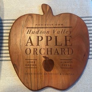 Hudson Valley Apple Orchard Wooden Engraved Cutting Board.